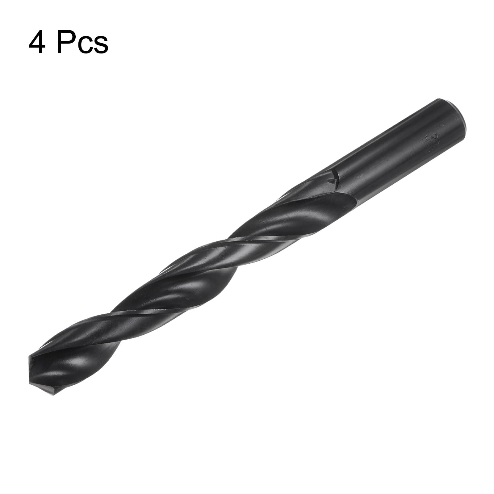 HARFINGTON 4 brocas Jobber de 20 mm (25/32 pulgadas) de acero de alta velocidad con revestimiento de nitruro (HSS) 4241 brocas helicoidales para acero inoxidable, cobre, aleación de aluminio, metal,