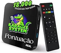 Aparelho de Karaoke Box 18 mil Músicas com Pontuação Real e Fila de Espera