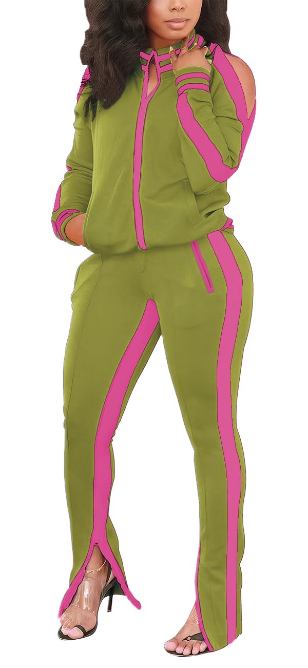 TOPONSKY Women Casual 2 Piece Outfit Long Pant Set Sweatsuits Tracksuits