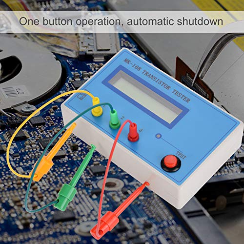 Image of Focket Transistor Tester, MK-168 8MHz External Crystal Multifunction Diode Triode Capacitance Tester RLC NPN PNP MOS Meter with Automatically Detect