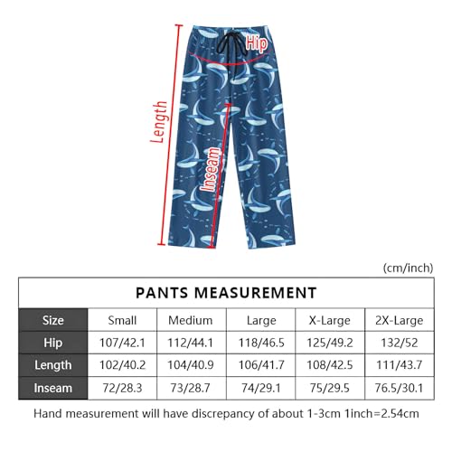 Men's Pajama Bottoms, Pajama Pants Mens Soft lounge sleep pants with Pockets Drawstring2