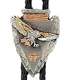 Western Express Tricolored Eagle Arrowhead Bolo Tie