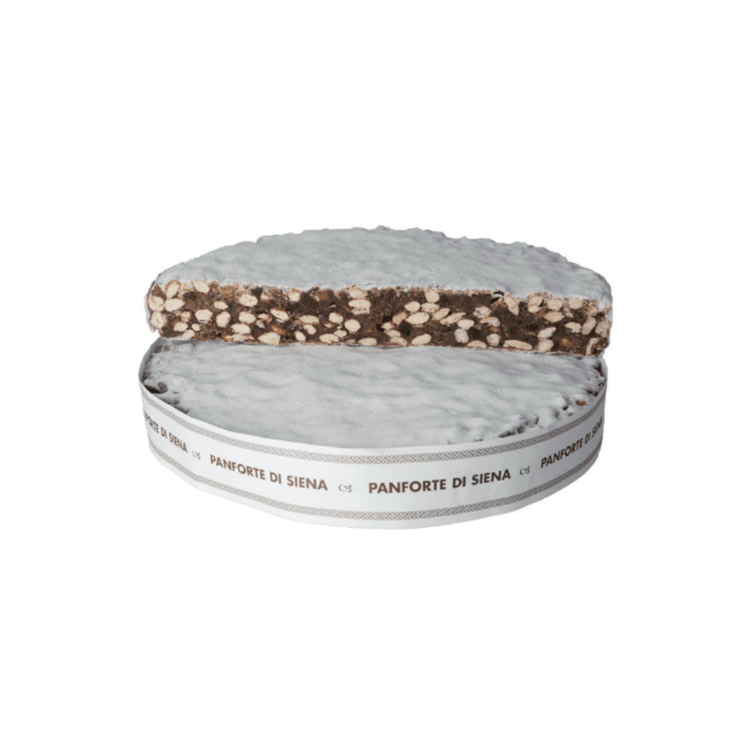 Marabissi® | Panforte Margherita Handgemacht - 100 Gr | Handwerklich hergestelltes Panforte mit Mandeln und kandierten Früchten