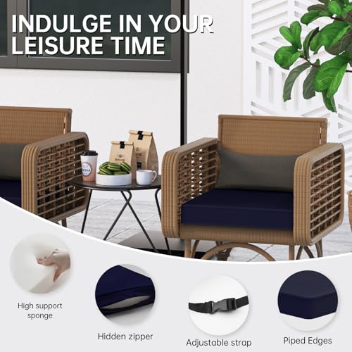 Aodisman Y-CHAIR CUSHIONS Outdoor Patio Chair Cushions,22 X 22 X 3 Inch Waterproof Outdoor Seat Cushions For Patio Furniture,Yard And Garden,Wicker Chair Cushions Set Of 2 thumb #6