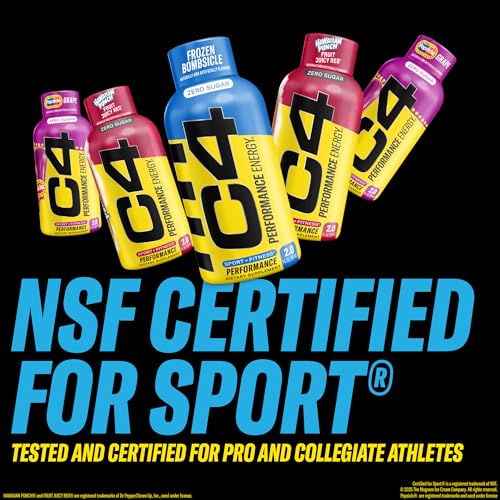 C4 Performance Energy Shot 2oz 12pk - Frozen Bomb - image 4