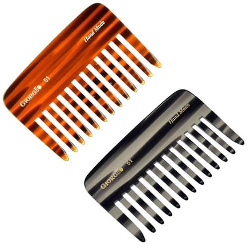 Peine desenredante Giorgio G51 dientes anchos miniatura 1