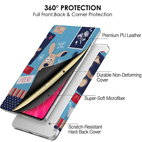 Image of DuraSafe iPad Pro 12.9 inch 4th Gen 2020 Cover A2229 MY2H2HN /A MY2J2HN /A A2069 MXAT2HN /A MXAV2HN /A MXAU2HN /A MXAW2HN /A A2233 MY3K2HN /A MY3J2HN /A MXFY2HN /A MXG12HN /A MXFX2HN /A MXG02HN /A - Puppy Friend