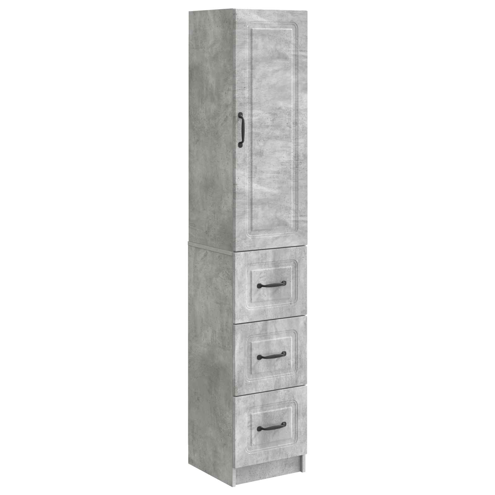 Set di Armadi 2 Pezzi 33 x 34,5 x 87 cm Legno Ingegnerizzato Grigio