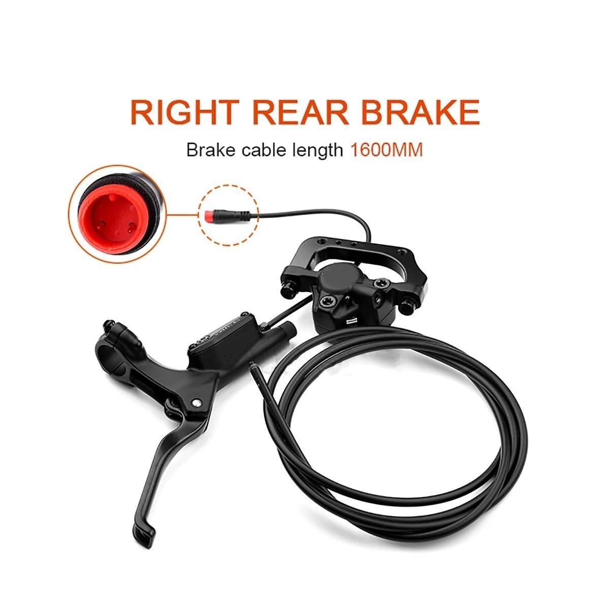 Juego de Frenos de Disco hidráulicos para Bicicleta HD-E350, 900mm, 1850mm, Control de 2 Pines, Control de Potencia, Freno de Apagado