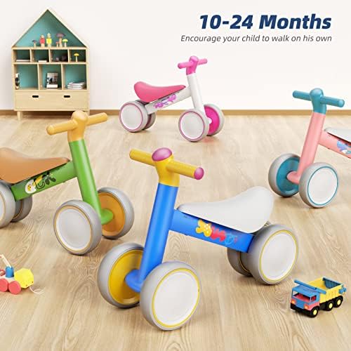 XJD Baby Balance Bike Baby Walker Baby Ride On Bike for Boys Girls 1-2 Years Old Baby's First Bike Birthday Gift (New Blue)