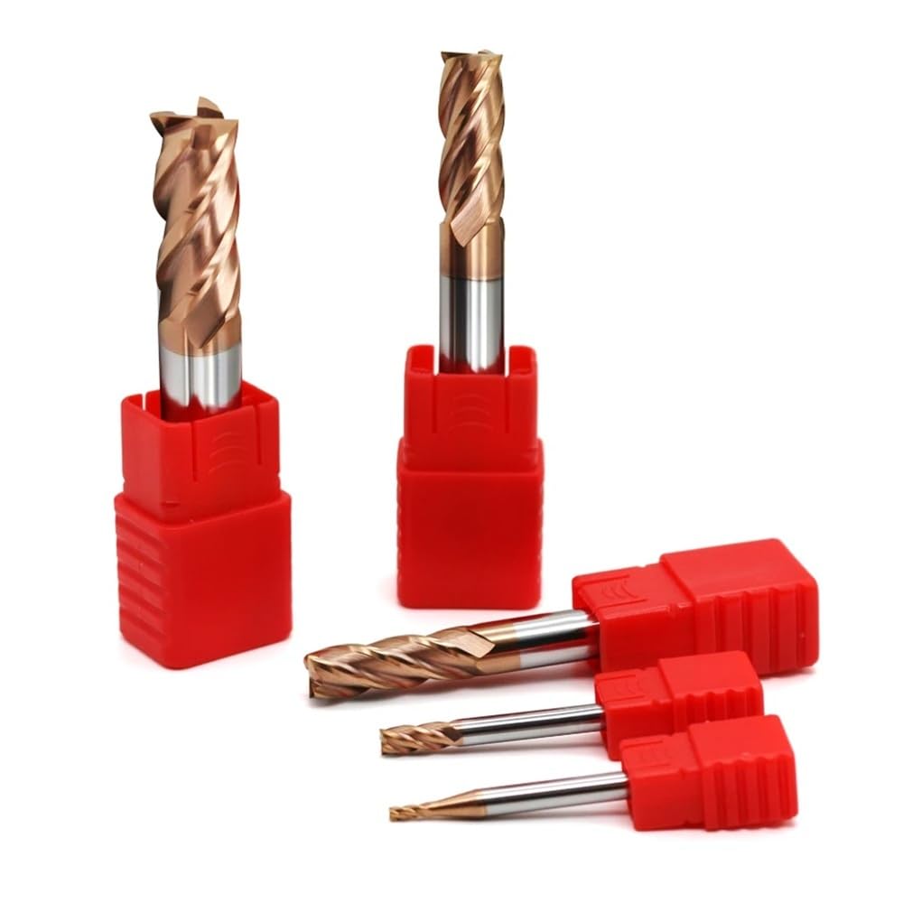 1 mm bis 12 mm Vollhartmetall-Schaftfräser, 4-schneidig, Fräsen, Schlitzen, Profilieren, Planfräser(8.0x50x8Dx150L)