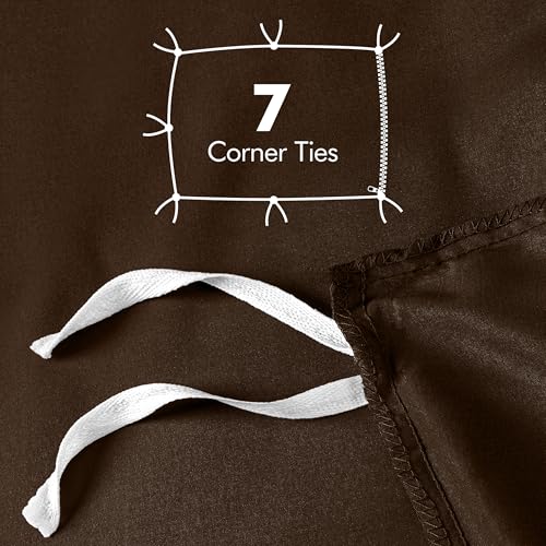 Utopia Bedding Duvet Cover Queen Size - 3 Piece with Zipper Closure - 1 Comforter Cover 90X90 Inches & 2 Pillow Shams 20X26 Inches (Brown) Comforter Not Included