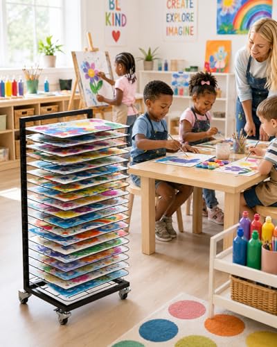 Support de séchage amovible rack de rangement pour toiles - 7