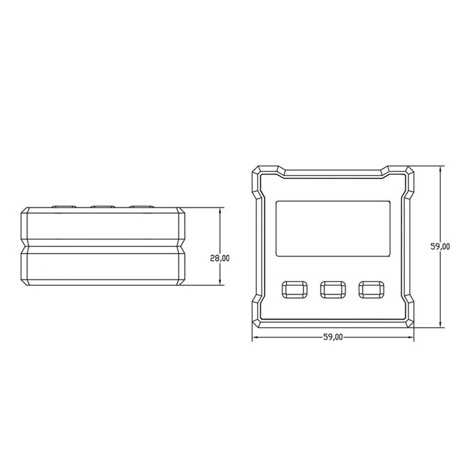 Livello elettronico, misuratore angolare digitale DXL180C Inclinometro digitale con righello livellante magnetico 180° Strumenti di misurazione(DXL180C magnetic)