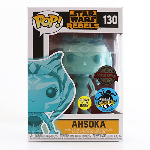 Funko Pop! Star Wars Rebels #130 Glow In The Dark Ahsoka (2017 Comikaze Exclusive)