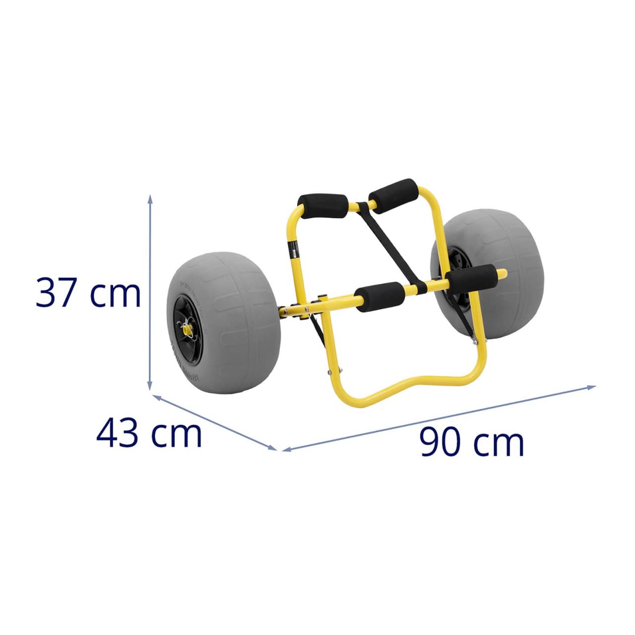 MSW MSW-MMT-12 - Carrello per kayak con ruote per palloncini, 75 kg, kayak, kayak, kayak, kayak, trasporto per kayak