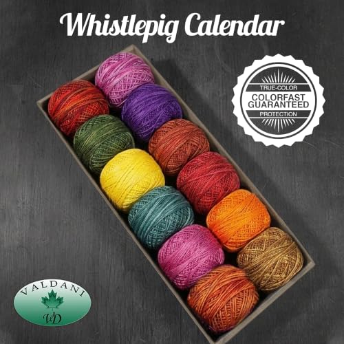 Image of Valdani Pearl Cotton Sz 8 | Whistlepig Calendar | 74 Yds /Ball