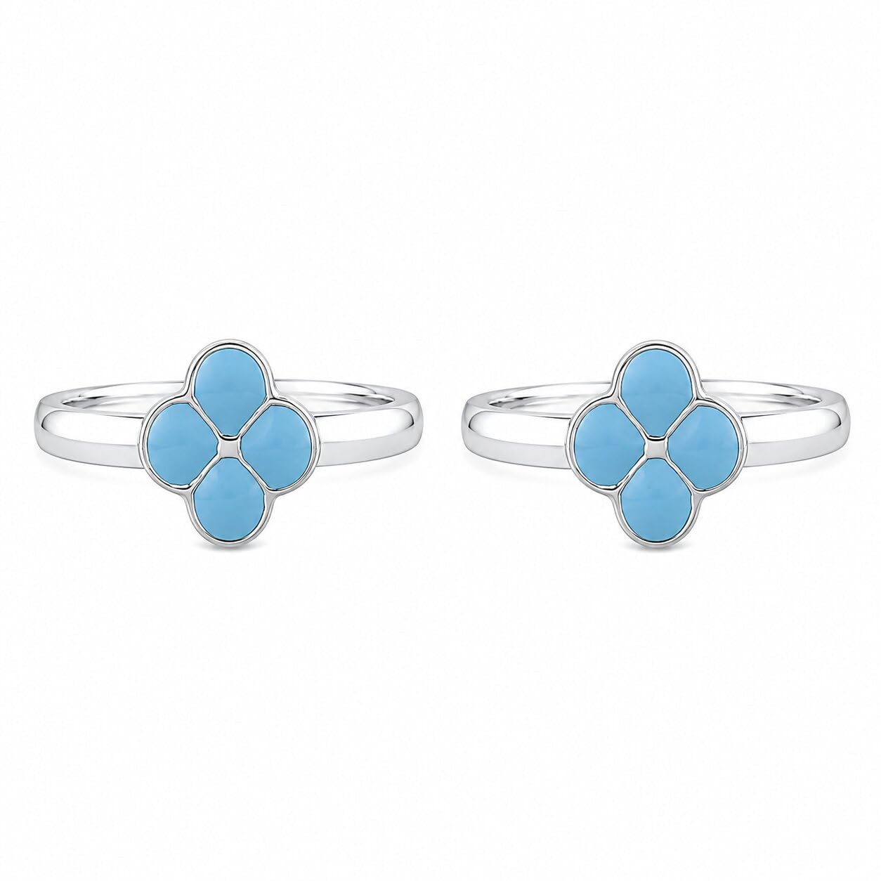 sahiba gems 925 Sterling Silver Adjustable Toe Rings for Women | Sweet Color Flower Design Open Band Bichiya | Pair of 2 | Lightweight & Skin Friendly-picture-7