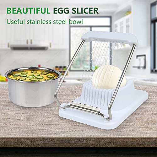 Vigind Electric Egg Cooker Boiler Maker Soft, Medium Or Hard Boil, 14 Egg Capacity Two Layer Egg Maker,Egg Steamer,With Automatic Shut Off, Egg Slicer And Stainless Steel Bowl Included,Noise Free #TOP5