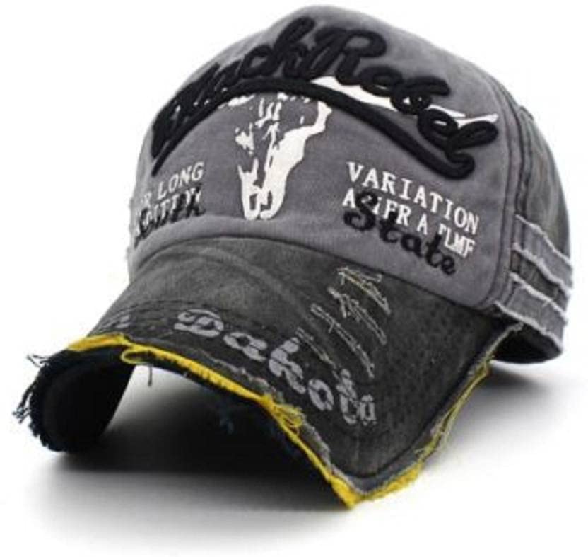 Image of Handcuffs Denim Stylish Cap for Men Women | Baseball Cap Adjustable Free Size | Sports Caps for Men & Women | Casual Gym Running Cricket Cap | Unisex Adult Summer Hat