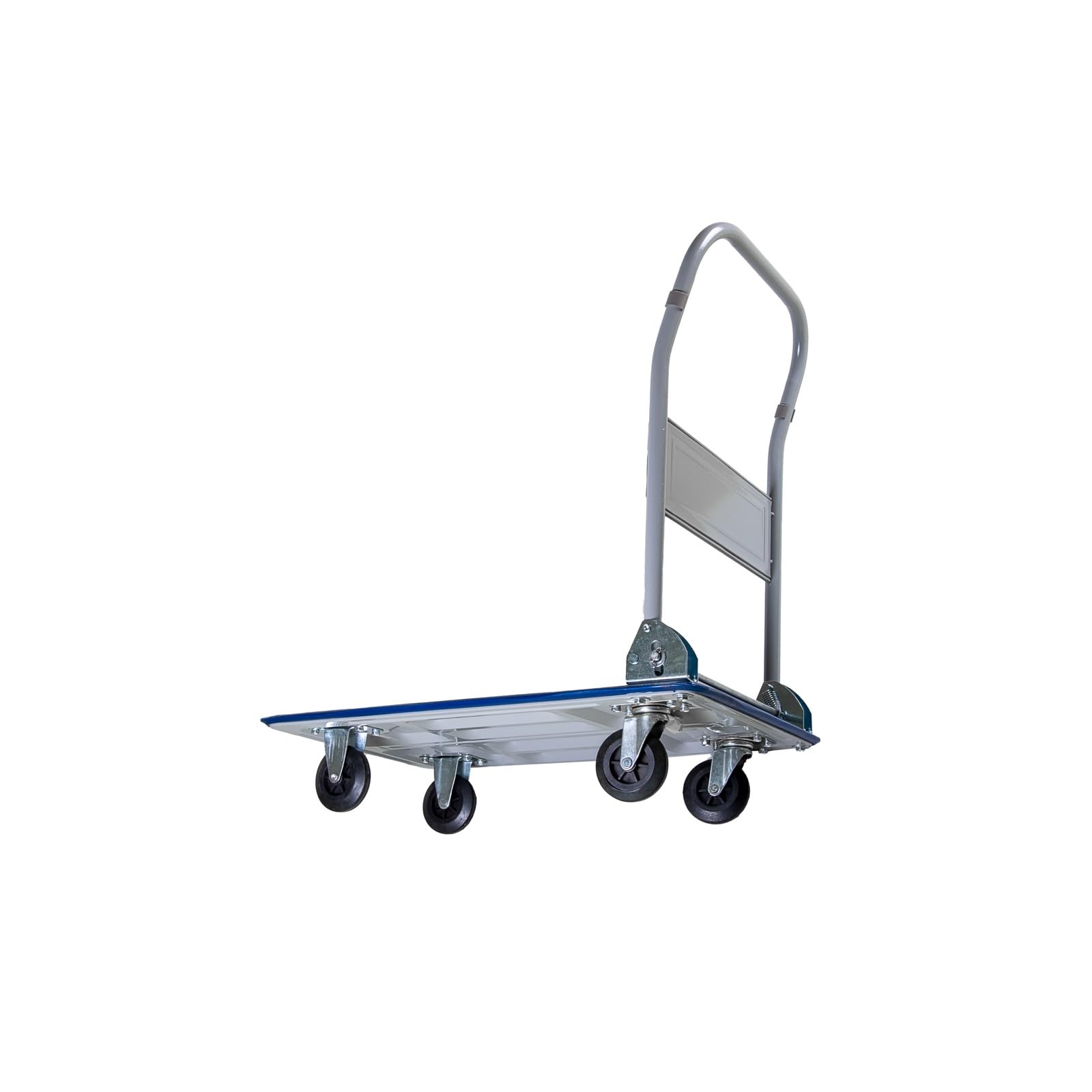 Plattformwagen klappbar mit 150 kg Tragkraft | Transportwagen Plattenwagen | Gummibereifung Anti-Rutschbeschichtung Lenkrollen gummierte Kanten | Transporthilfe für Umzug