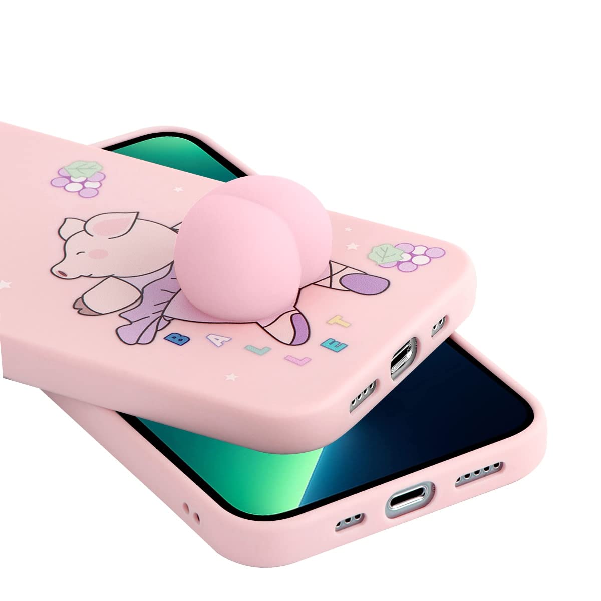 Yoedge [2 Pezzi Cover per Oppo A74 5G / Oppo A54 5G, Trasparente con Disegni Cartoni Animati TPU Custodia, Chiaro Morbida Ultra Sottile Protezione Antiurto Case per Oppo A54 5G 6,5, Mucche