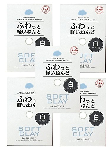 Daiso Japan - Soft clay. 5 Set white