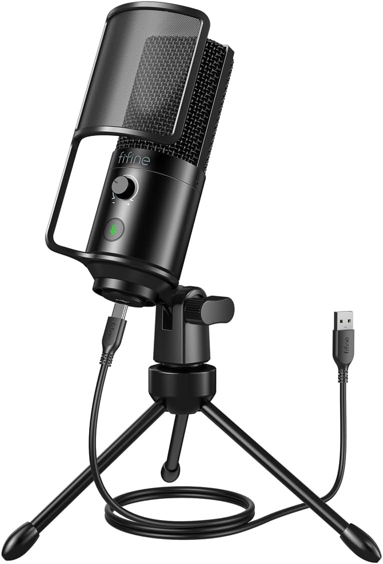 Amazon.com: FIFINE Podcast Recording Microphone, PC USB Condenser