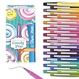 Paper Mate Flair Felt Tip Pens, Medium Point, Limited Edition Candy Pop Pack, Box of 36