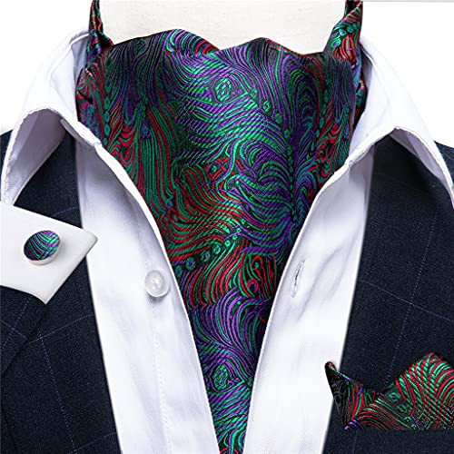 Corbata verde teal vintage para hombre