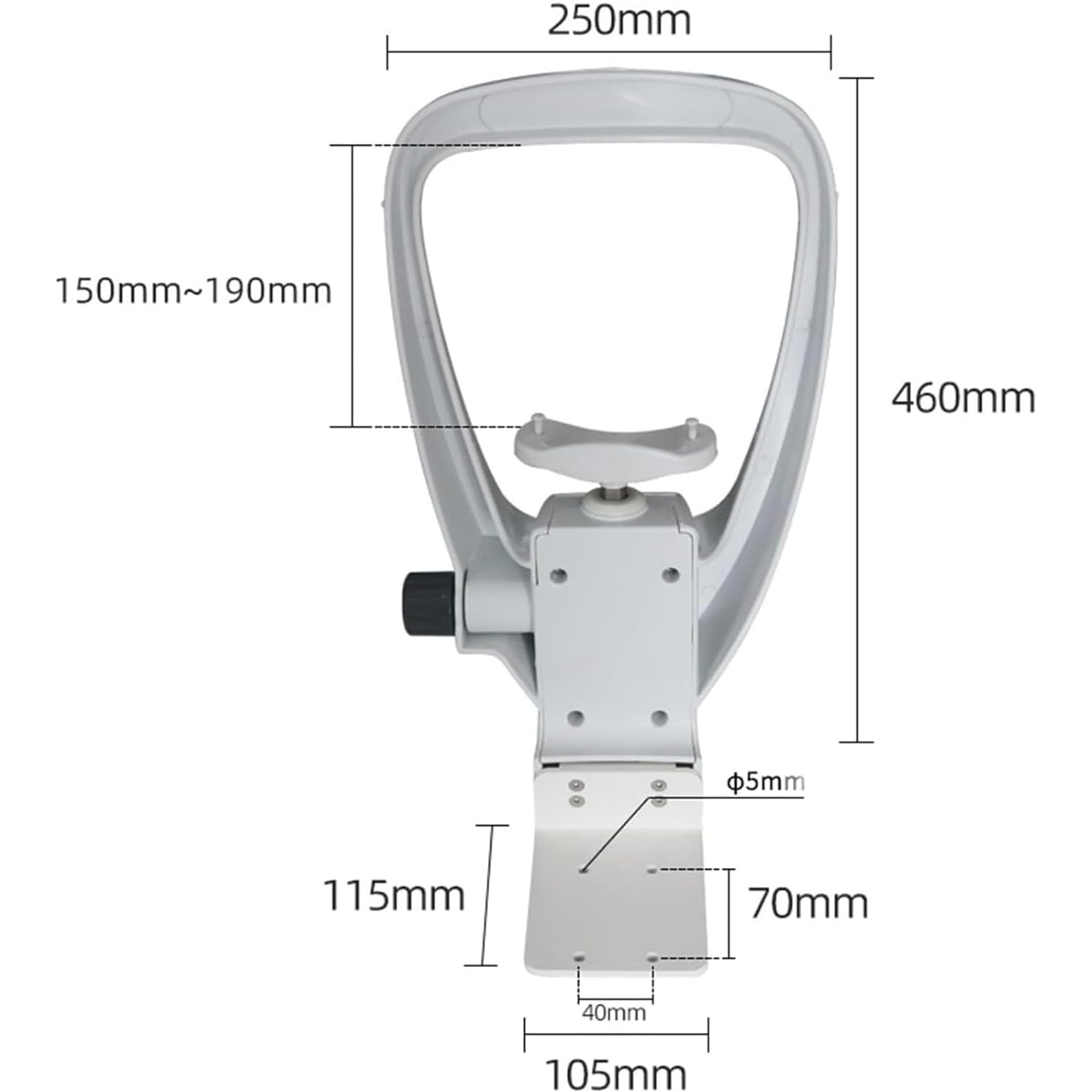 Poggiamento del Mento Supporto della Fronte Accessori Optometrici, Rifrattometro Automatico Oftalmico Riposo Visione Supporto frontale per allenamento visivo, accessori optometrici per supporto fronta