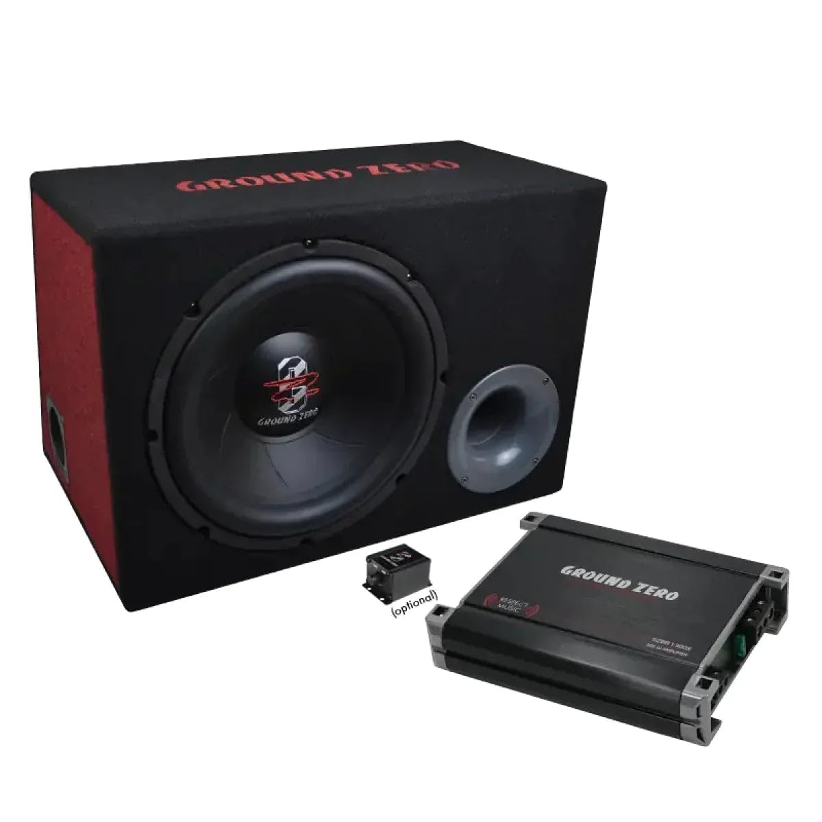 GROUND ZERO GZ BASS KIT 12.300X Basspack Subwoofer + Amplificatore