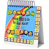 Thought-Spot I Know What to Do Flipbook (Sp/Eng) | Emotions Wheel & Feelings Chart | Emotional Regulation Tool Home, Class, or Calm Down Corner | Helps Kids Learn Coping Skills | Autism Must-Have