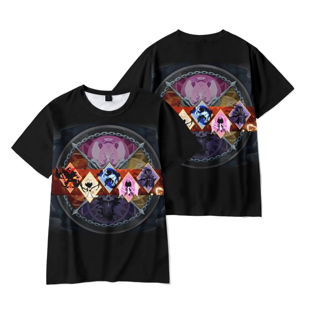 Hzsyc Boys Shadow Milk Cookie T-Shirt Kids Shadow Milk Cookie 3D Figure Printed Shirt for Fans Gift (A,13-14years)