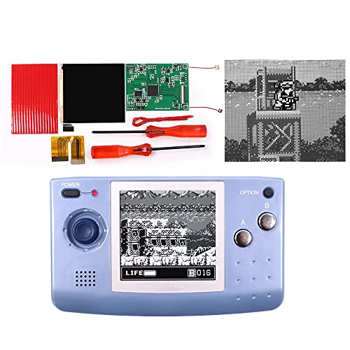 Hispeedido Osd Lcd Screen Backlit Display Plate Lcd Replacements For Ngp Snk Neo Geo Pocket Black/White Game Console #TOP2