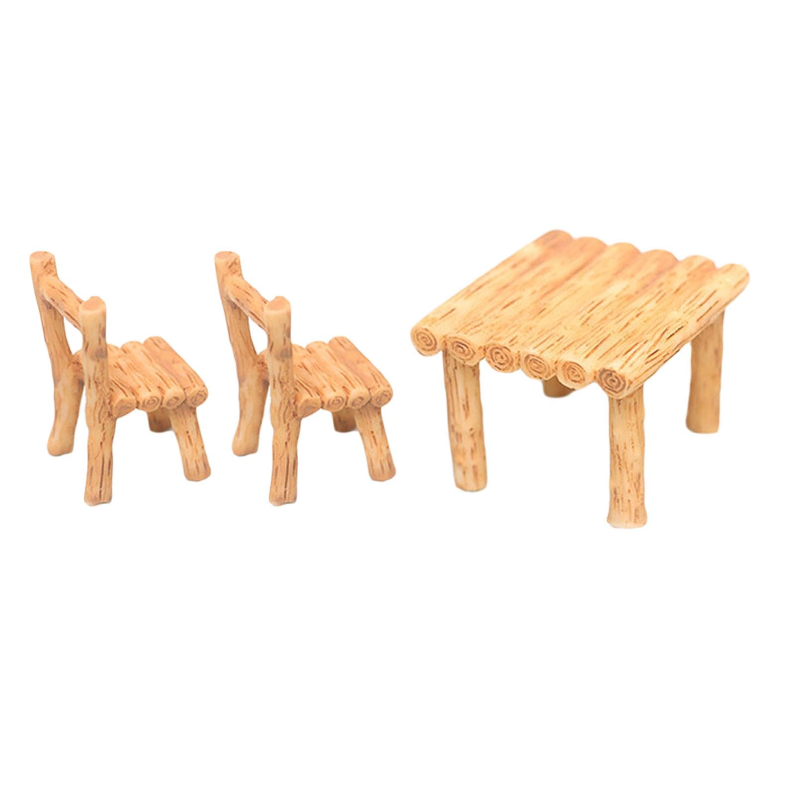 CALANDIS™ 1/12 Table and Chair Model Dollhouse Furniture Layout Train Railway Dioramas-image-33