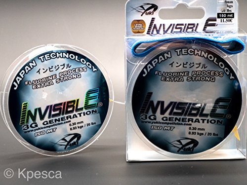 Yuki invisble line (clear, 0.25mm), Transparent, 0.26mm/6.95kg