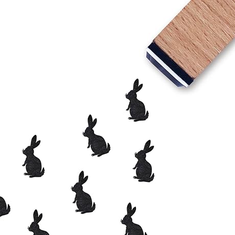 Compact Rabbit Stamp for Crafting Delights