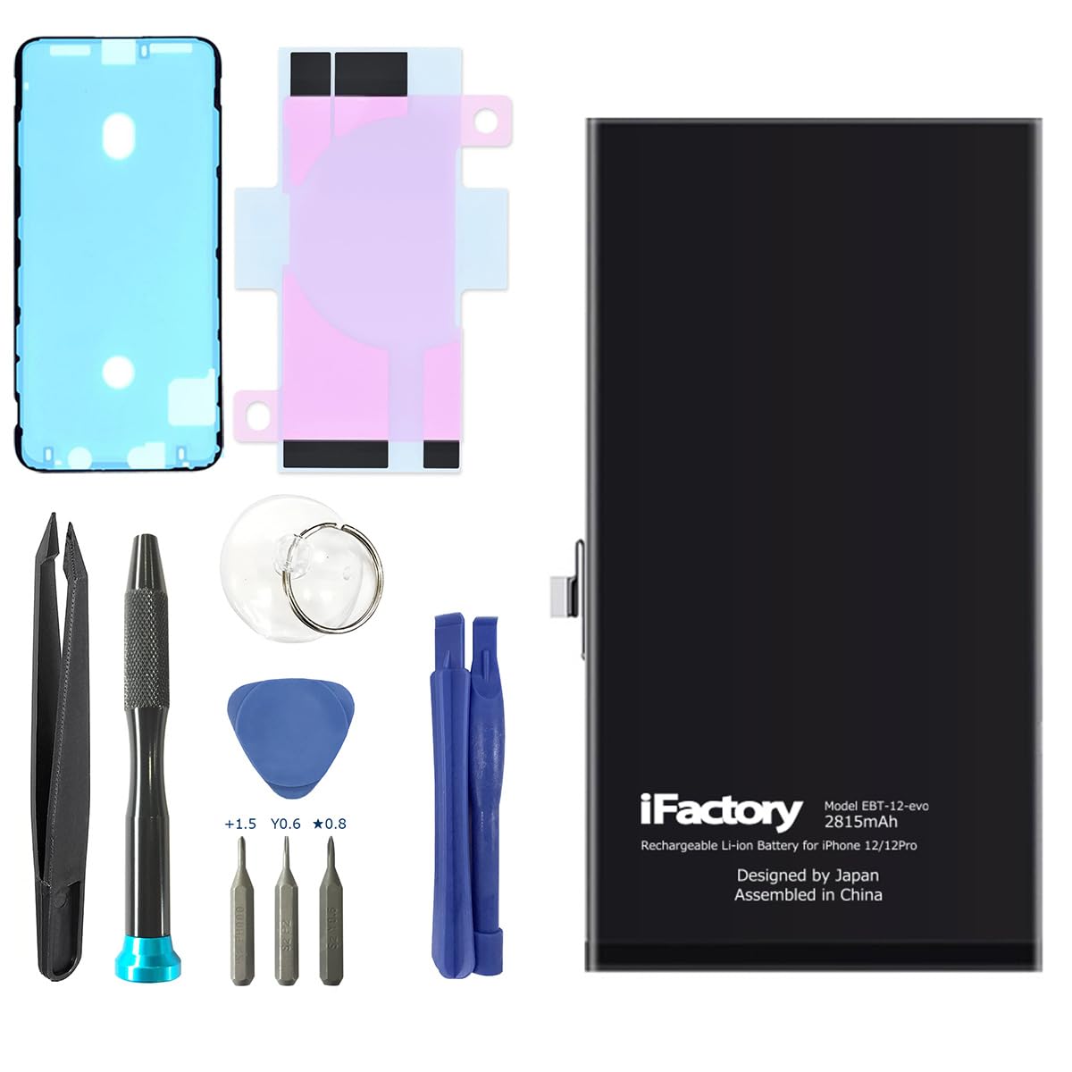 Amazon | iFactory iPhone 12-14シリーズ evoバッテリー 交換 互換 PSE