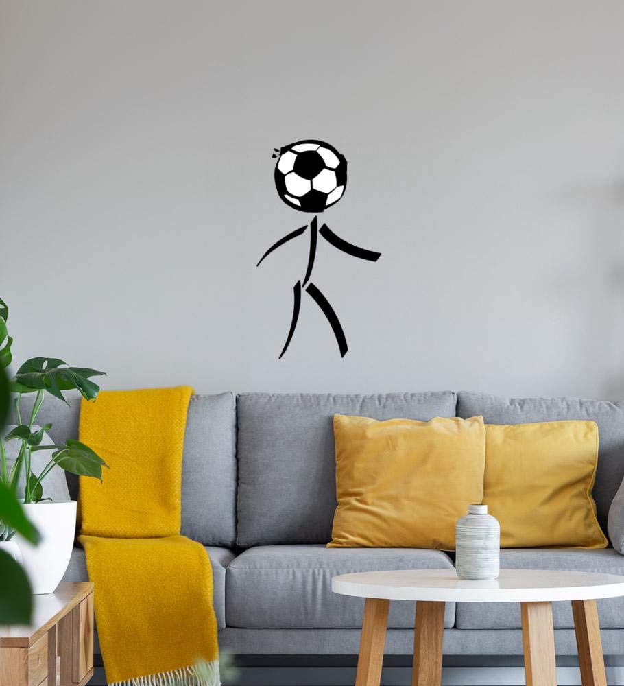 Shirt84.de - Adesivo da parete, motivo: maschi di calcio, 40 x 70 cm