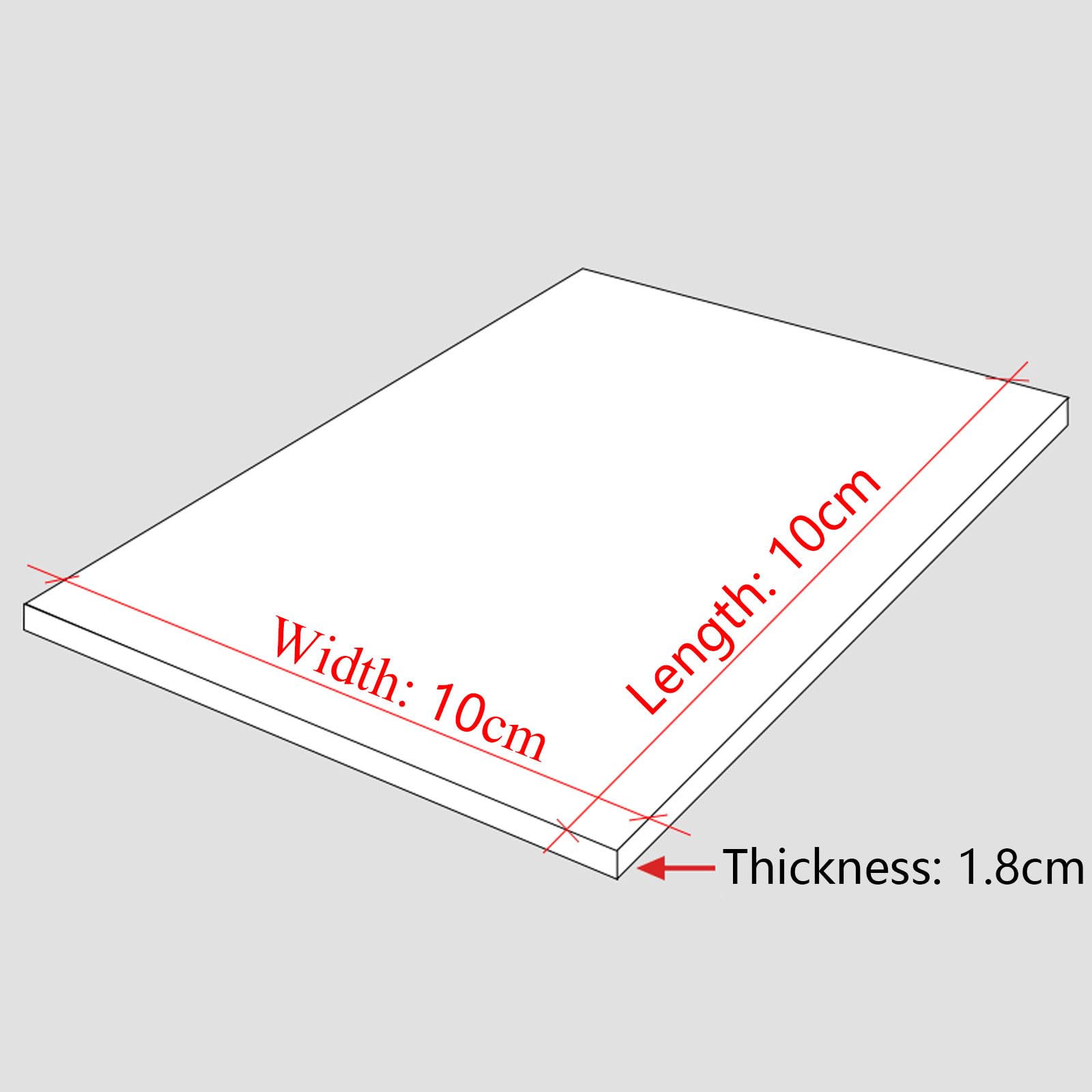 3 arkusze 18 mm białych płyt piankowych PVC – uniwersalne prostokątne arkusze piankowe PVC do prac rękodzielniczych, montażu, prac artystycznych i projektów szkolnych(1.8x20x30cm)