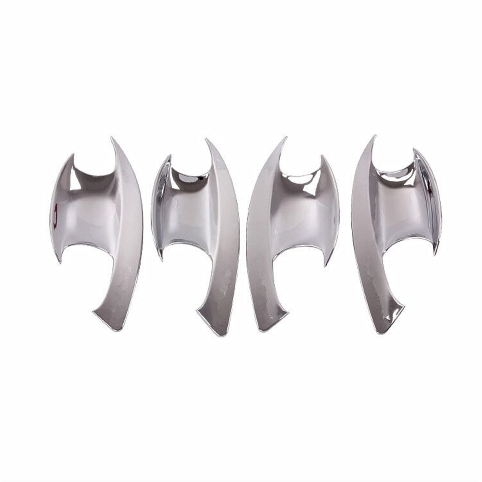 Rinkteea 2 Exterior Car Door Handle For Hyundai Santa Fe Santafe 019-02 Chrome Car Door Handle Bowl Cover Decor Trim Sticker(2)
