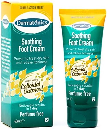 Dermatonics 10% Urea Natural Foot Soothing Cream with Manuka Honey – Removes Hard Skin, Moisturizes and Rehydrates Cracked Heels, Rough, Dead and Dry Skin – For Feet, Elbows, & Hands, 2 oz. Tube