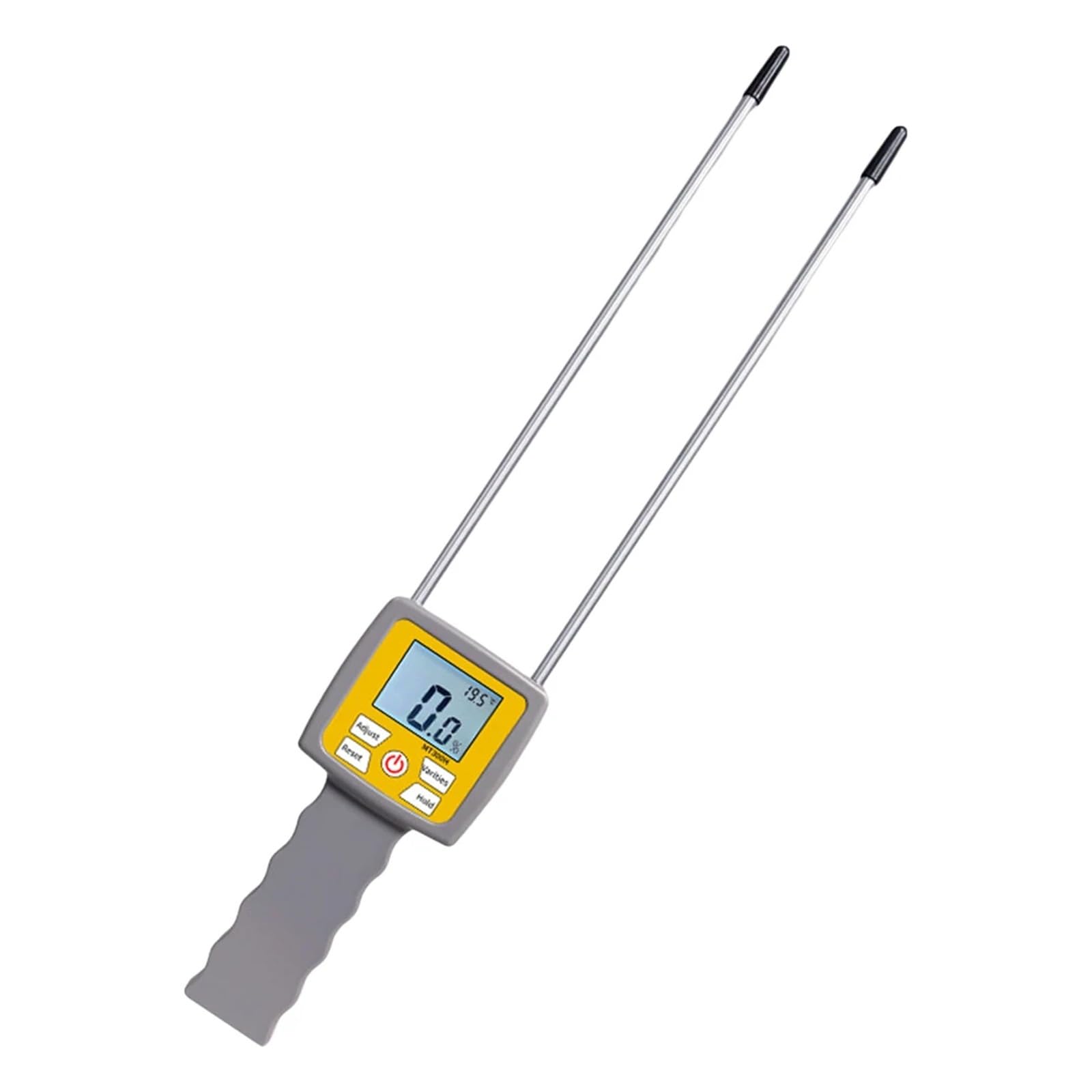 JVDDI LCD Digital Display Hay Moisture Meter For Straw Pasture Wheat Bran Digital Moisture Analyzer Humidity Tester Detector