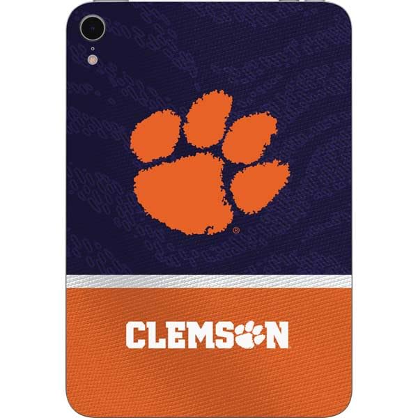 Skinit Decal Tablet Skin Compatible with iPad Mini 7 (2025) - Officially Licensed Clemson University Paw Logo Design