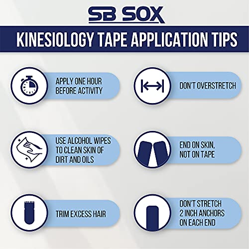 Sb Sox KT-TAPE-BLACK Original Cotton Kinesiology Tape Roll thumb #3