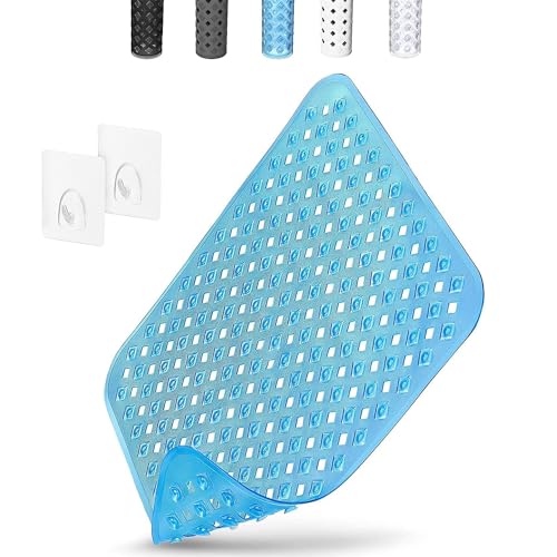 Non Slip Shower Mat Square: 53 x 53 cm Anti Mould Shower Mats for Inside Shower - Anti Slip Shower Matt with Suction Cups Drain Holes Ideal for Elderly Non Slip Shower Mat Square: 53 x 53 cm Anti Mould Shower Mats for Inside Shower - Anti Slip Shower Matt with Suction Cups Drain Holes Ideal for Elderly