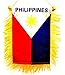Philippines car Flag Rearview Mirror - Window Car Accessories Filipino Design