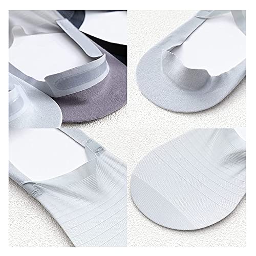5 Pairs Invisible Ice Silk Breathable Socks, No Show Socks For Men And Women4