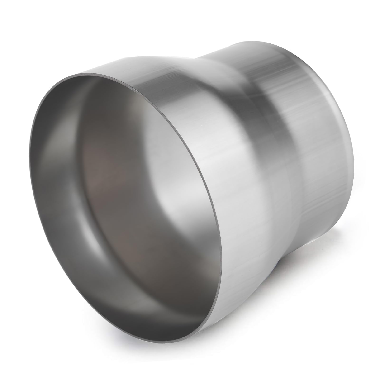 Exhaust Adapter Connector 4" ID to 5" OD, A-KARCK Exhaust Pipe Reducer 4" Overall Length 304 Stainless Steel